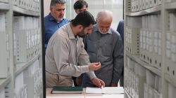 گزارش تصویری از بازدید دکتر کمال خرازی رئیس ستاد تبلیغات جنگ در دوران دفاع مقدس