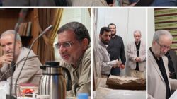 گزارش تصویری از بازدید رئیس و مدیران حوزه هنری از مخزن مرکز اسناد و تحقیقات دفاع مقدس