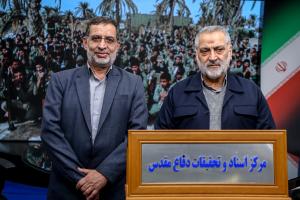 گزارش تصویری بازدید معاون فرهنگی و تبلیغات دفاعی ستاد کل نیروهای مسلح از مرکز اسناد و تحقیقات دفاع مقدس