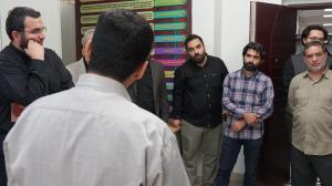 گزارش تصویری از بازدید رئیس و مدیران حوزه هنری از مخزن مرکز اسناد و تحقیقات دفاع مقدس