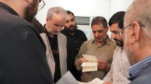 گزارش تصویری از بازدید رئیس و مدیران حوزه هنری از مخزن مرکز اسناد و تحقیقات دفاع مقدس
