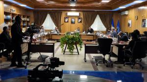 گزارش تصویری از بازدید رئیس و مدیران حوزه هنری از مخزن مرکز اسناد و تحقیقات دفاع مقدس
