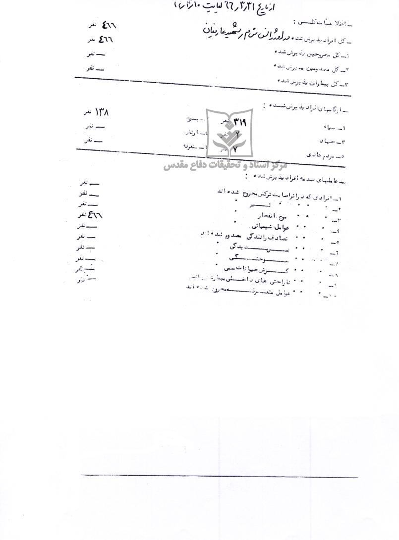 آمار مجروحین در عملیات نصر4