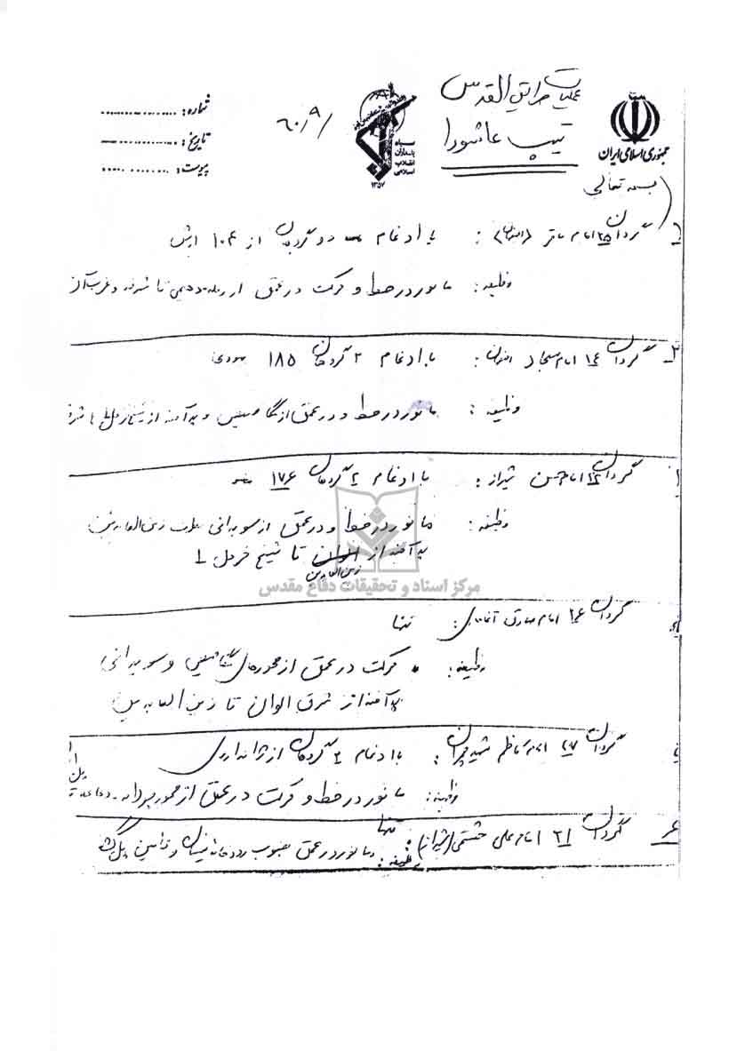 سازمان رزم تیپ عاشورا طریق القدس