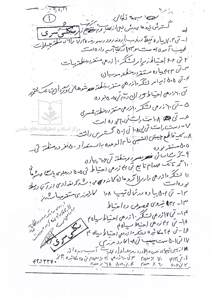 گزارش عملیات محرم